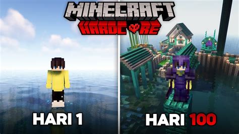 Hari Minecraft Hardcore Ocean Only Youtube