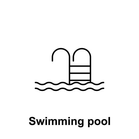 Swimming Pool Vector Icon Illustration 23198575 Vector Art At Vecteezy