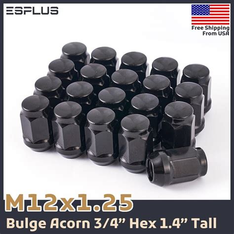 20 Pc Subaru Lug Nut M12x1 25 Black Fit Ascent BRZ Crosstrek Forester