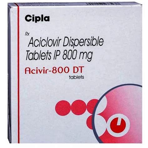 Aciclovir Tablets 800 Mg At Rs 320 Stripe In Nagpur ID 26097819062