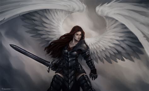 5k Wings Angel Warrior Woman Warrior Armor Girl Angel Fantasy