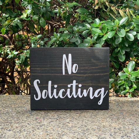 No Soliciting Sign Porch Sign Porch Decor Etsy