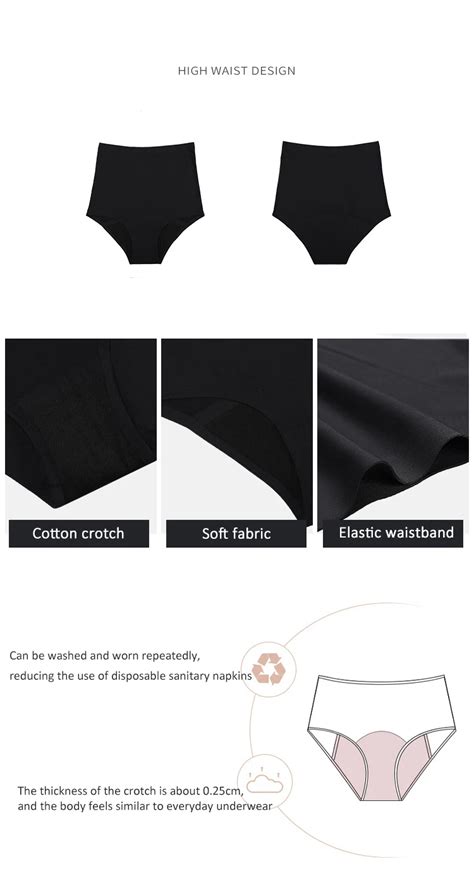 Woman 4 Four Layers Seamless Menstrual Panties Leak Proof Physiological Underwear Postpartum