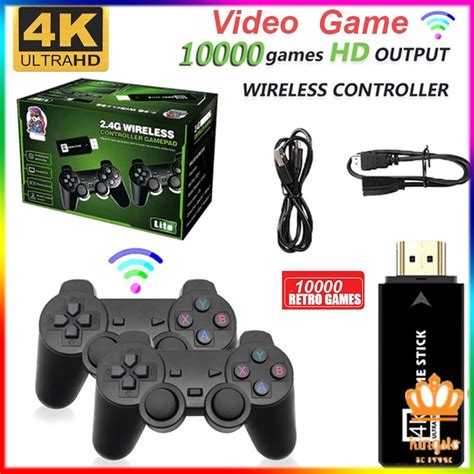 Videogame Game Stick K Cl Ssico Retr Vio Sem Fio U Console Equipado