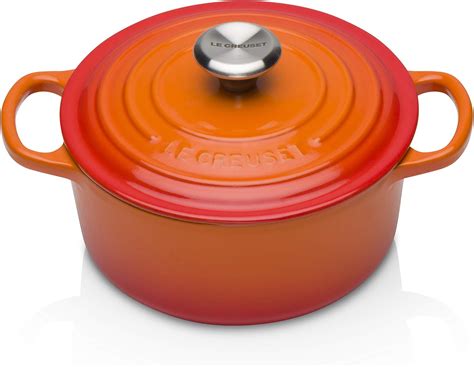 Le Creuset Cocotte Signature En Fonte Émaillée Avec Couvercle Ø 18 Cm Ronde Compatible Avec