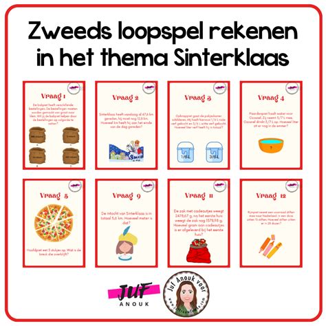 Zweeds Loopspel Rekenen In Het Thema Sinterklaas Juffrouw Femke