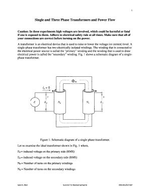 Fillable Online Csivc Csi Cuny Single And Three Phase Transformers And