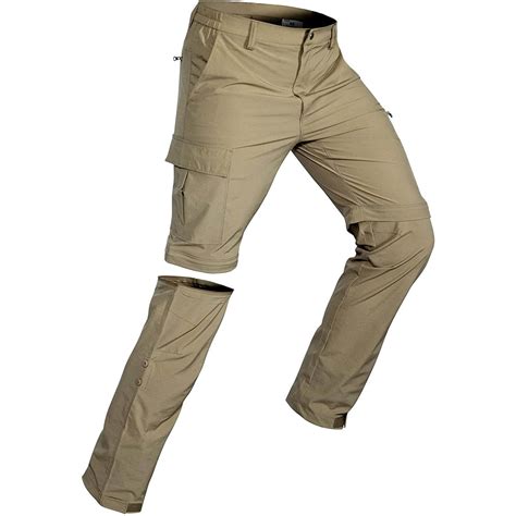 Hiauspor Men's Convertible Hiking Pants Outdoor Quick Dry Zip Off Pants ...