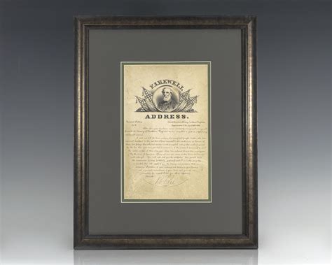 Robert E. Lee Engraved Farewell Address Broadside