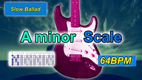 A Minor Backing Track For Guitar Slow Ballad 64BPM Improvisation