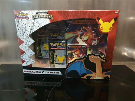 Coffret Cartes Pokemon Dracaufeu V De Peter Celebration Ans