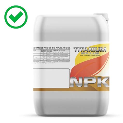 Titanium Sollus Npk Rico Fertilizante Frasco Lt Submarino