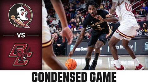 Florida State Vs Boston College Condensed Game 2023 24 ACC Men S