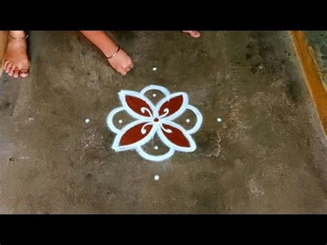 Margazhi Madham Vilakku Kolam Designs 5 Dots Sankranthi Muggulu New