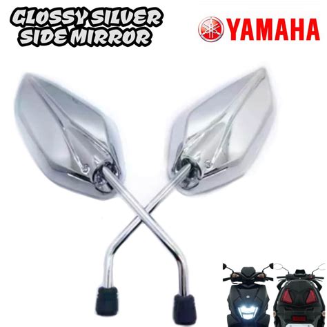 Yamaha Sniper Side Mirror Silver Long Stem Dahon Type Glossy