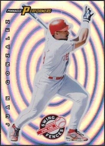 1998 Pinnacle Performers Swing For The Fences Baseball Cards The