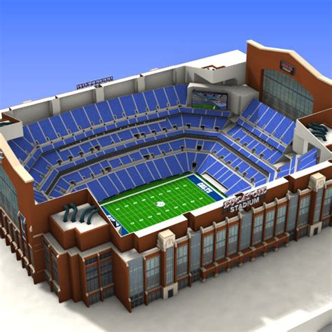 Lucas Oil Stadium 3d model | CGTrader