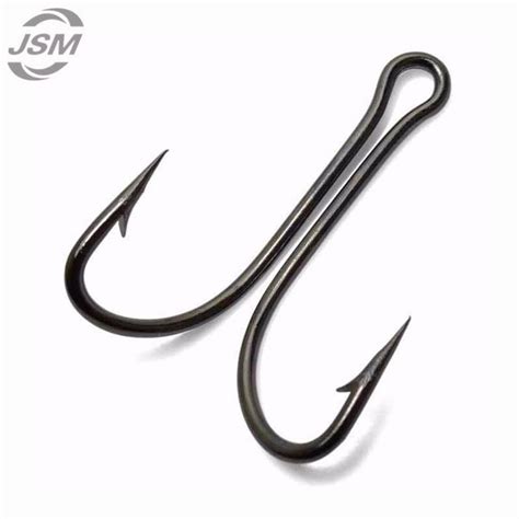 JSM 25pcs 9908 High Carbon Steel Double Fishing Hooks Double Bait