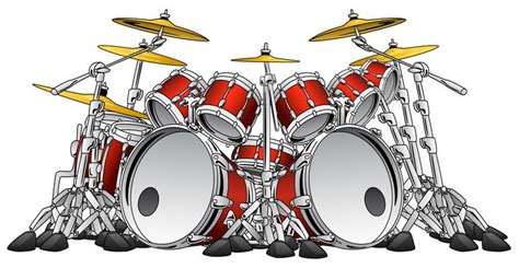 Drum Kit Vector Art Icons And Graphics For Free Download