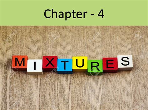 Science8 Semester 2 Chapter 4 Mixtures