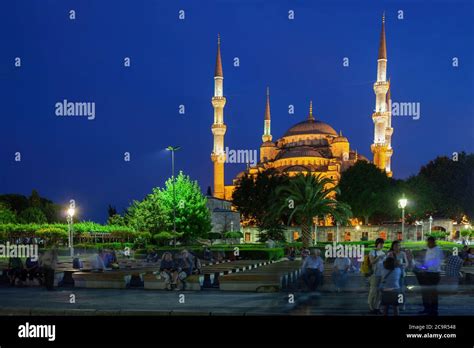 The Blue Mosque Sultan Ahmed Mosque Sultan Ahmet Camii At Night In