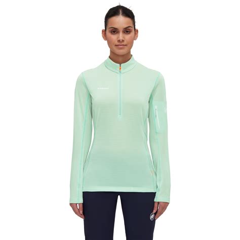 Mammut Aenergy Light Half Zip Midlayer Pullover Women 1014 03790 Neo Mint