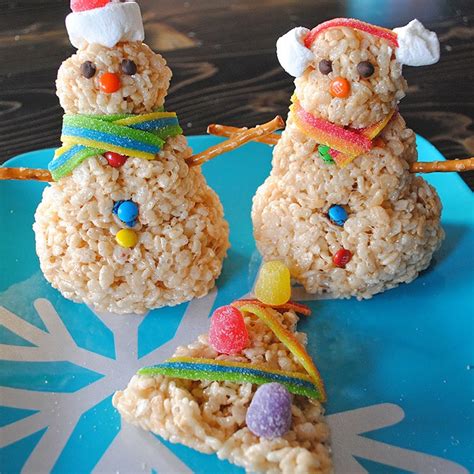 How To Make A Festive Rice Krispies Snowman And Christmas Tree