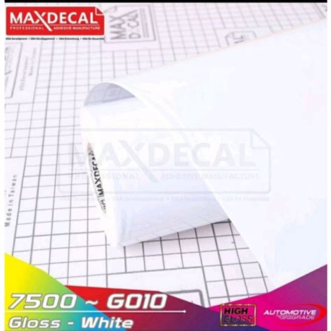 Jual Scotlet Maxdecal White Gloss Putih Metalik White Matt Putih