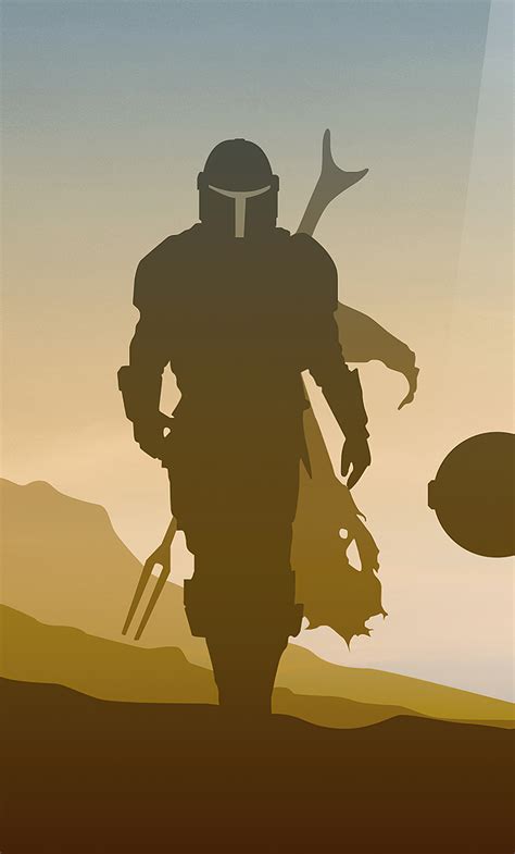 1280x2120 Resolution Star Wars The Mandalorian 4k Minimalist Iphone 6