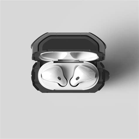 Airpods 12 Case Active Series Metal Black Vrs Design Touch