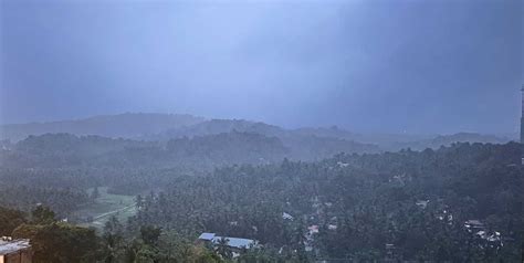 Heavy Rain With Thunderstorm Lightning Hit Keralas Kozhikode And