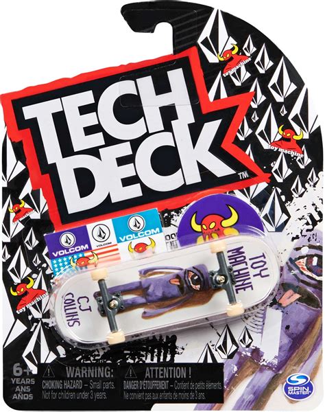 Tech Deck Deskorolka Fingerboard Toy Machine Cj Collins Naklejki