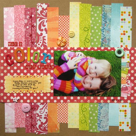 You 2 Color Our World Kids Scrapbook Colorful Scrapbook Colorful