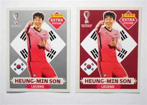 Panini WC Qatar 2022 Heung Min Son 2x Extra Stickers Catawiki