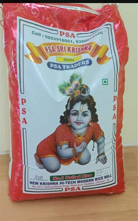 White Psa Sri Krishna Boiled Rice Packaging Size Kg At Bag