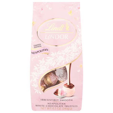 Save on Lindt Lindor Neapolitan White Chocolate Candy Truffles Limited ...