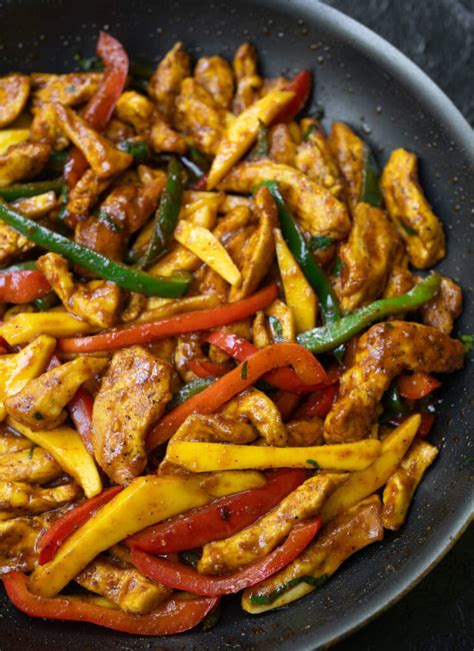 30-Minute Thai Chicken and Peppers with Mango