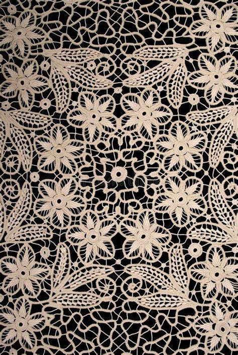 Black Lace Stock Image Image Of Material Texture Ornamentations