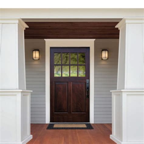 Creative Entryways 42 In X 80 In X 4 916 In Wood Craftsman Left Hand