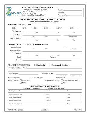 Brevard County Building Department Fill Online Printable Fillable