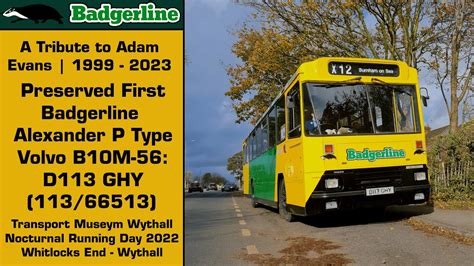 A Tribute To Adam Evans Preserved First Badgerline Alexander P Type