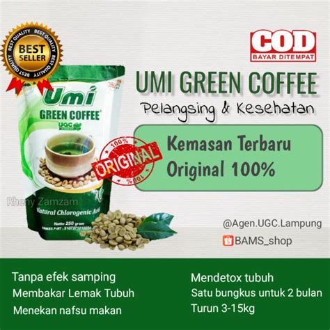 Jual Terlaris Umi Green Coffee Pelangsing ORIGINAL Kemasan Terbaru