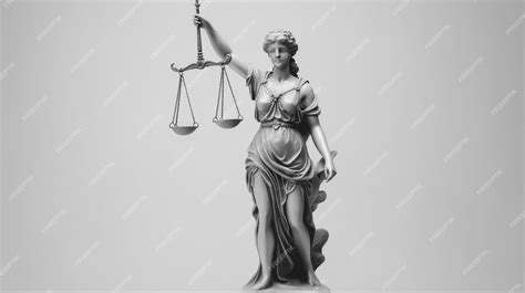 Premium Ai Image A Statue Of A Lady Justice With The Scales Of