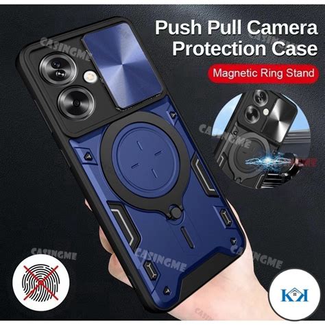 KK Oppo A79 5G 2023 Shockproof Armor Push Pull Camera Protect Cover For