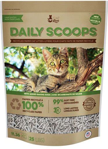 Cat Love Daily Scoops Paper Cat Litter 11 36 Kg Bag Chewy Canada