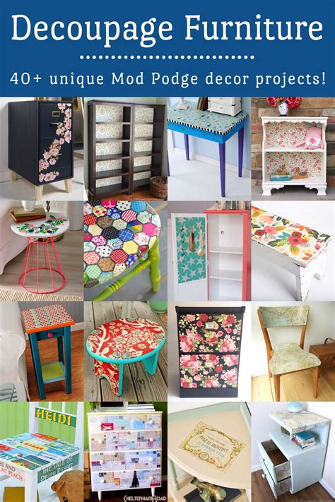 Decoupage Furniture Projects 40 Unique Ideas Artofit
