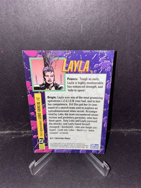 Skybox Dc Bloodlines Layla Christian Alamy Comic Trading Card