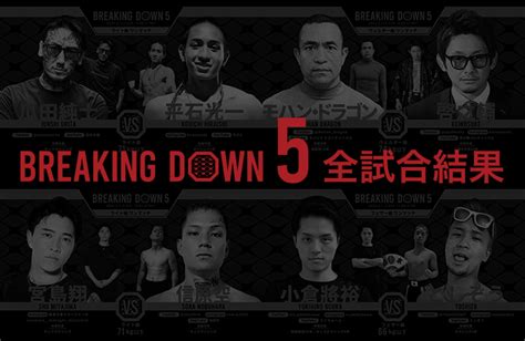 Breakingdown5（ブレイキングダウン5）全試合結果