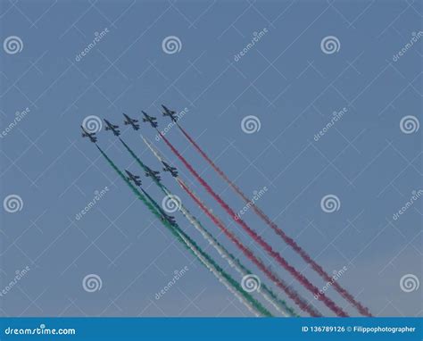 Frecce Tricolori Air Show June Editorial Photo Image Of