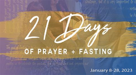 Days Of Prayer And Fasting Pfwb